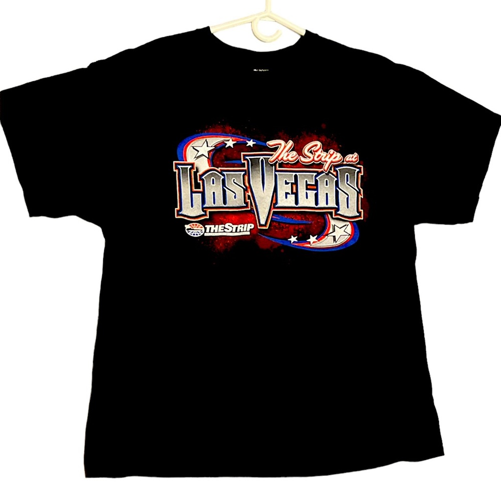Las Vegas size extra large XL racing shirt graphic black